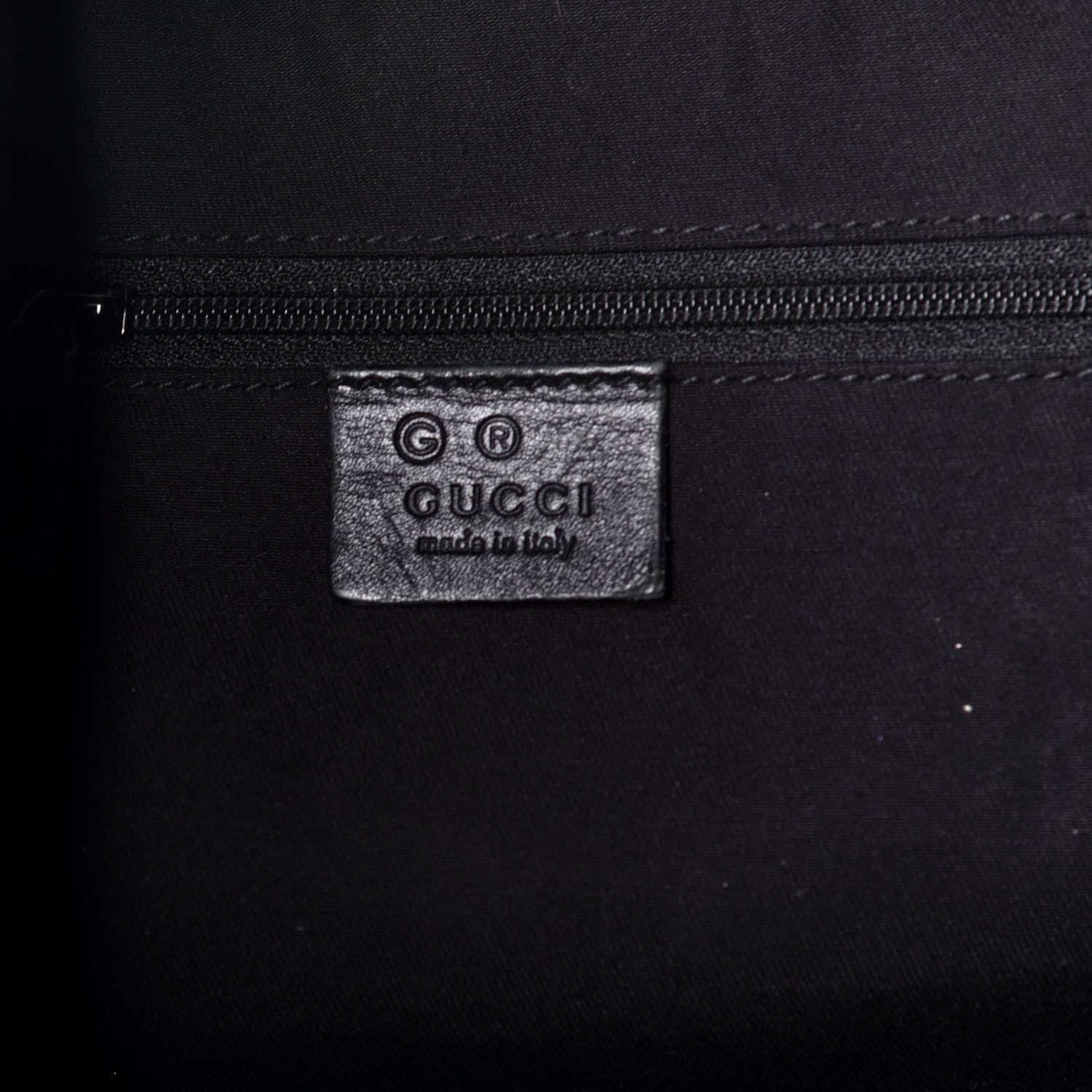 Gucci Nylon Monogram Hobo Black 6 of 8