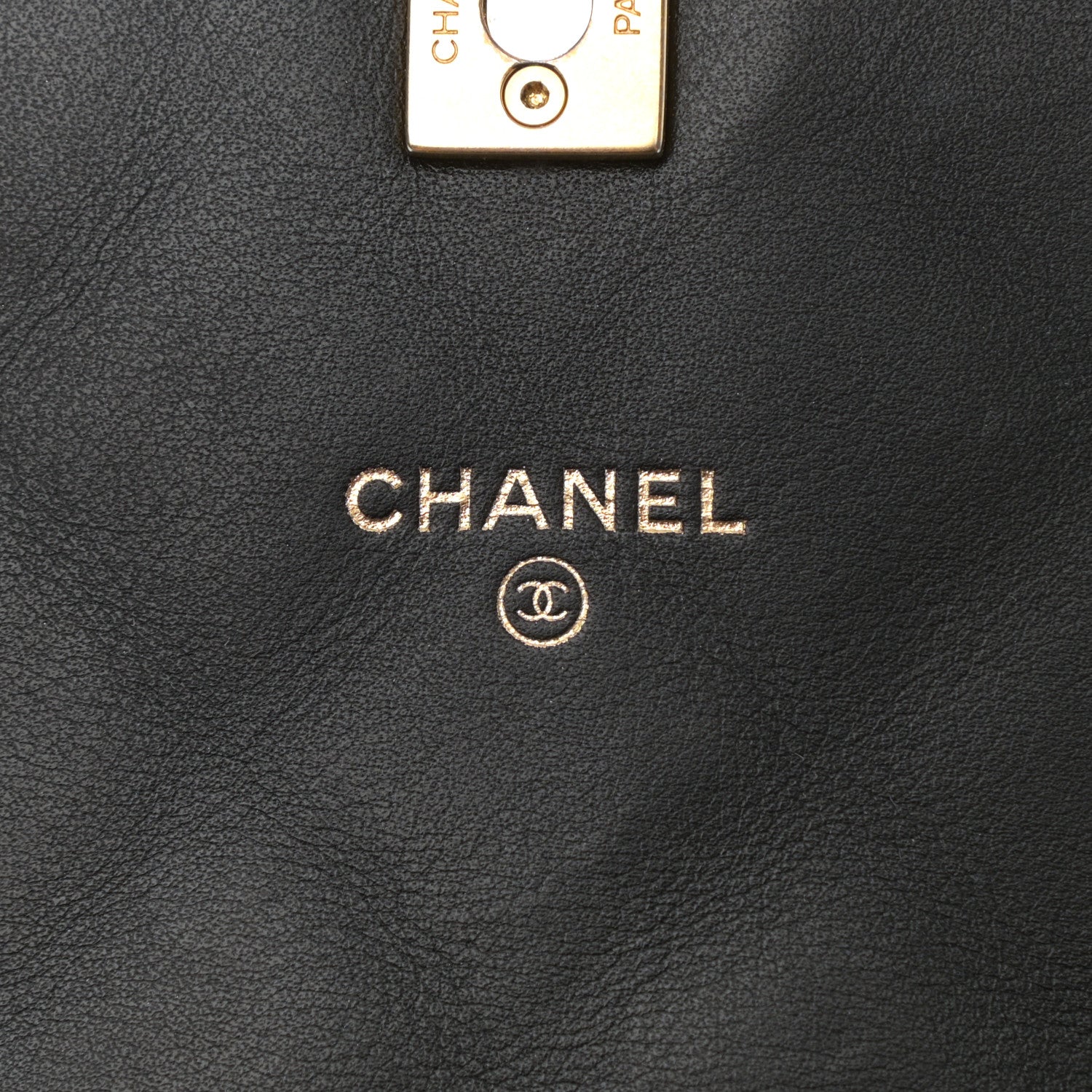 Chanel Calfskin Quilted Coco Mail Clutch With Chain Black 6 of 11