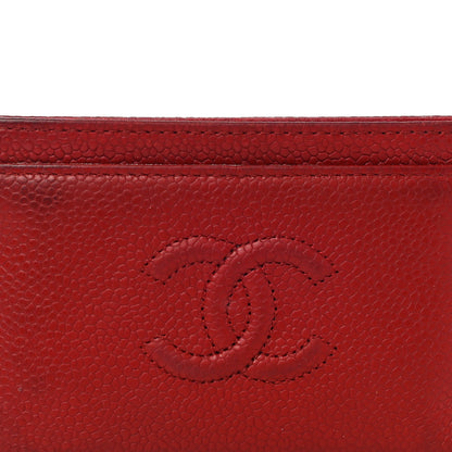 Chanel Caviar Timeless CC Card Holder Red 11 of 11