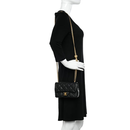 Chanel Caviar Quilted Mini Sweetheart Rectangular Flap Black 2 of 11