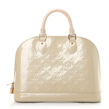 Louis Vuitton Vernis Alma PM Blanc Corail 1 of 7