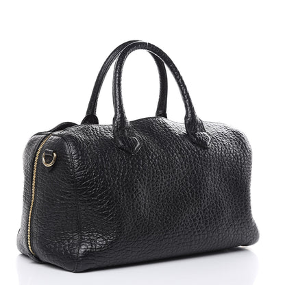 Burberry Heritage Grain Medium Alchester Bowling Bag Black 3 of 14