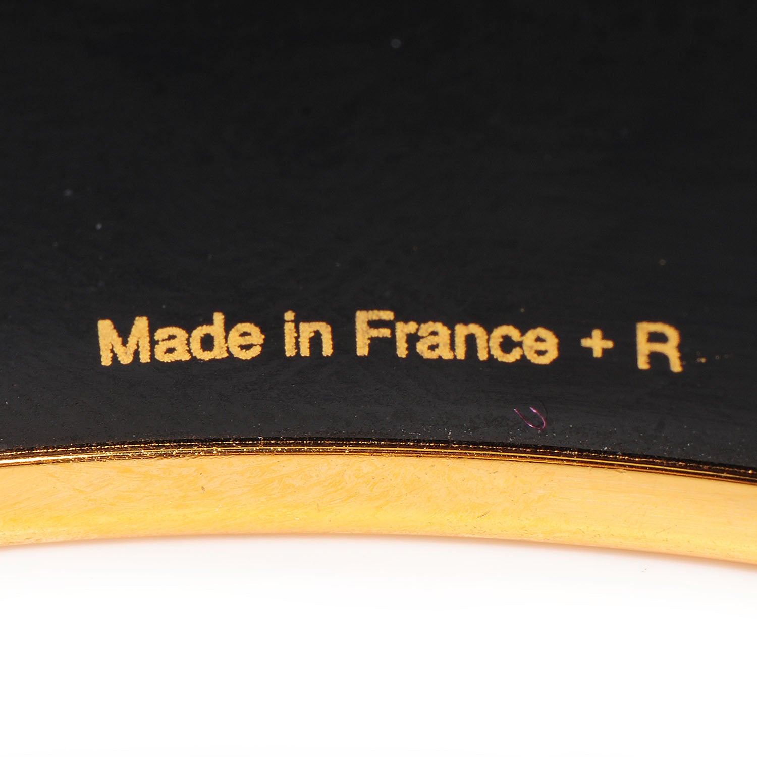 Hermes Enamel Printed Caleche Wide Bracelet 65 Mango 4 of 4