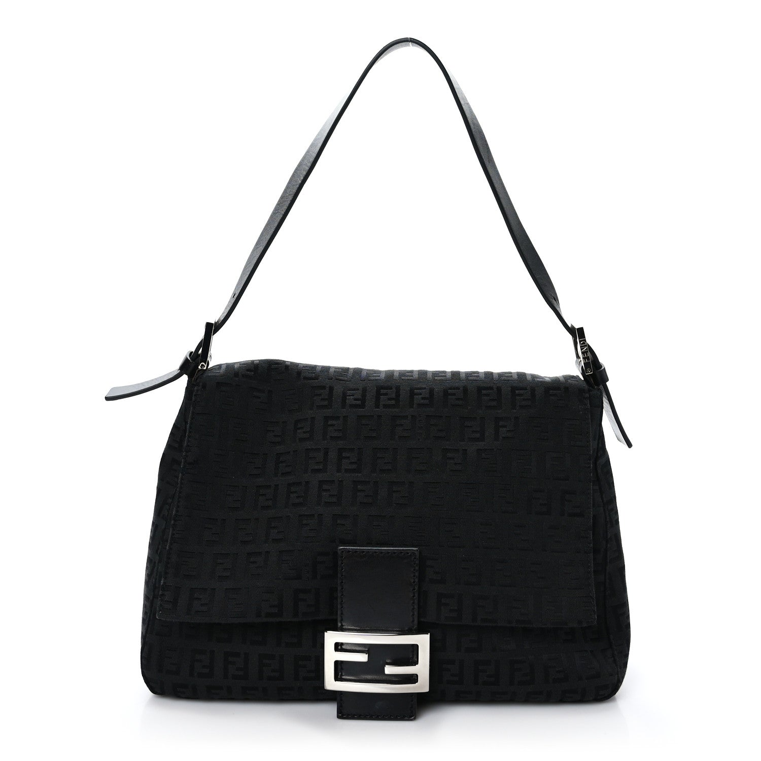 Fendi Zucchino Mama Baguette Black 1 of 8
