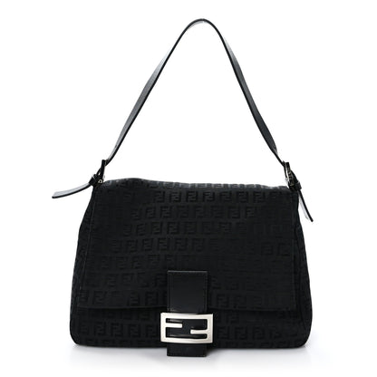 Fendi Zucchino Mama Baguette Black 1 of 8
