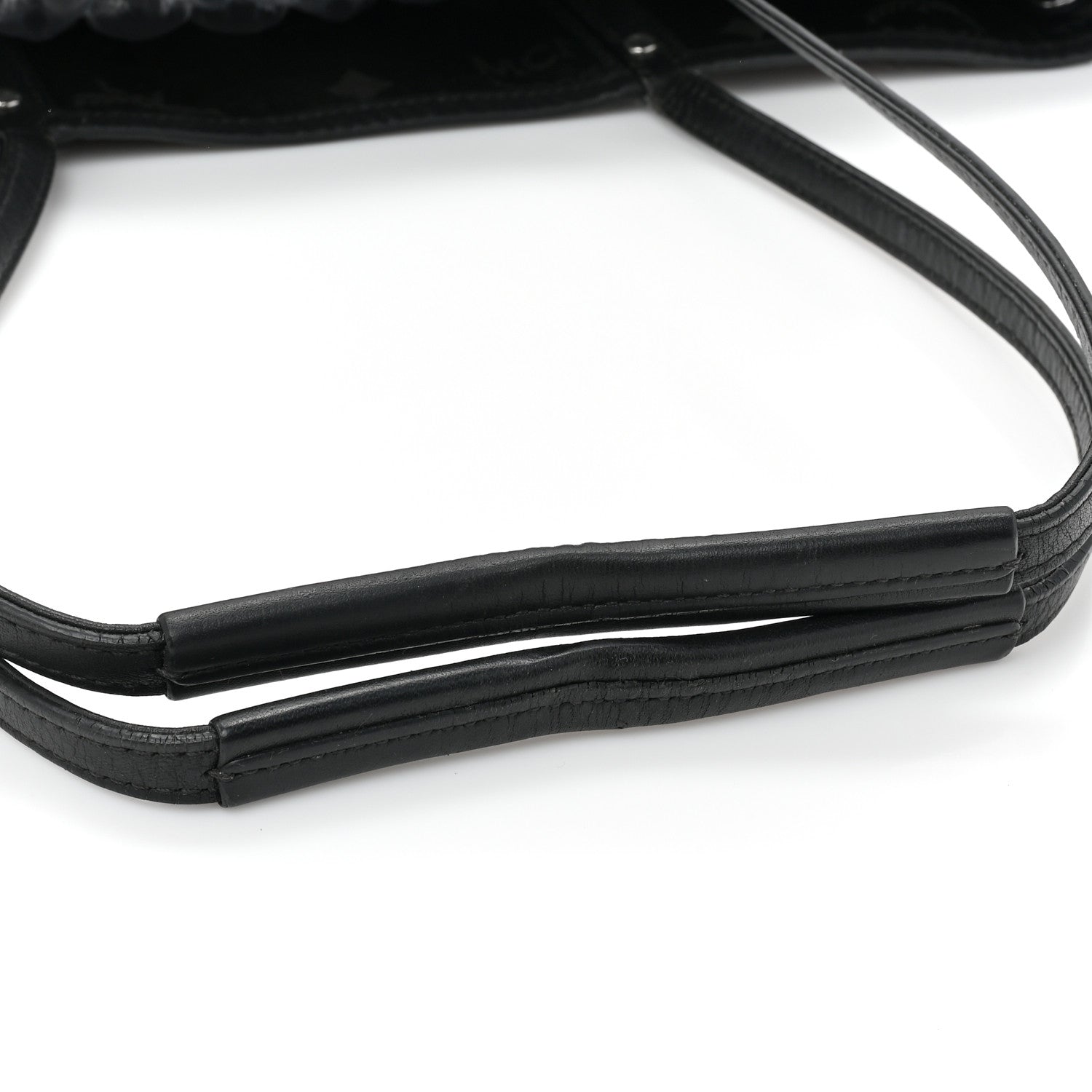 MCM Metallic Visetos Medium Anya Shopper Tote Scooter Red 14 of 15