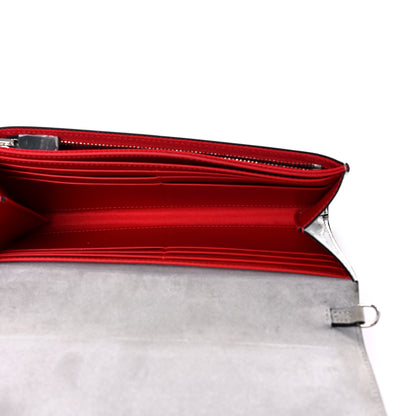 Christian Louboutin Metallic Calfskin Spikes Paloma Clutch Silver 5 of 13