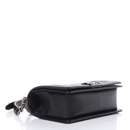Chanel Caviar Quilted Medium Boy Flap Black 4 of 11