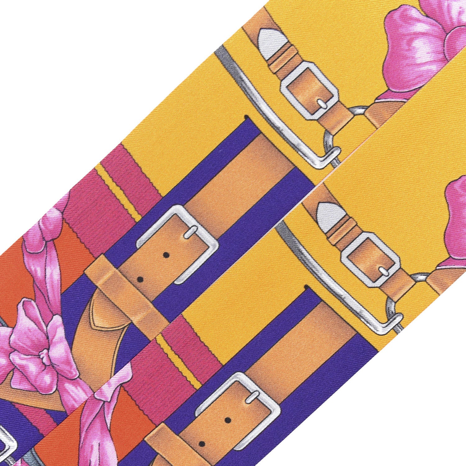 Hermes Silk Grand Manege Fleuri Twilly 3 of 4
