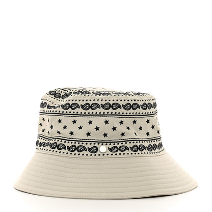 Hermes Technical Gabardine Balade Bandana Bucket Hat 57 Ecume 5 of 7