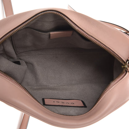 Gucci Calfskin Matelasse GucciGhost Small GG Marmont Chain Shoulder Bag Perfect Pink Rosa Ivory 5 of 12