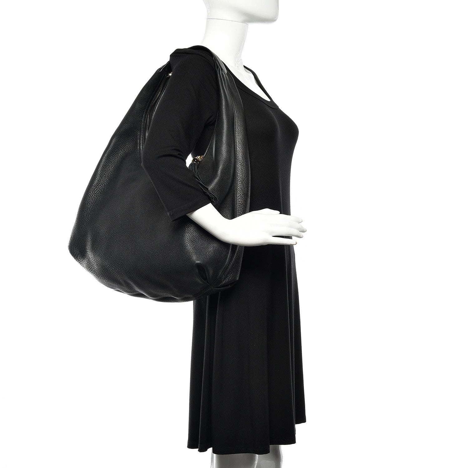 Gucci Pebbled Calfskin Soho Hobo Black 2 of 10