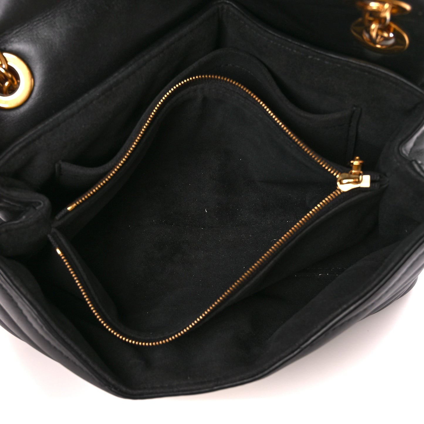 Calfskin LV New Wave Chain Bag Black