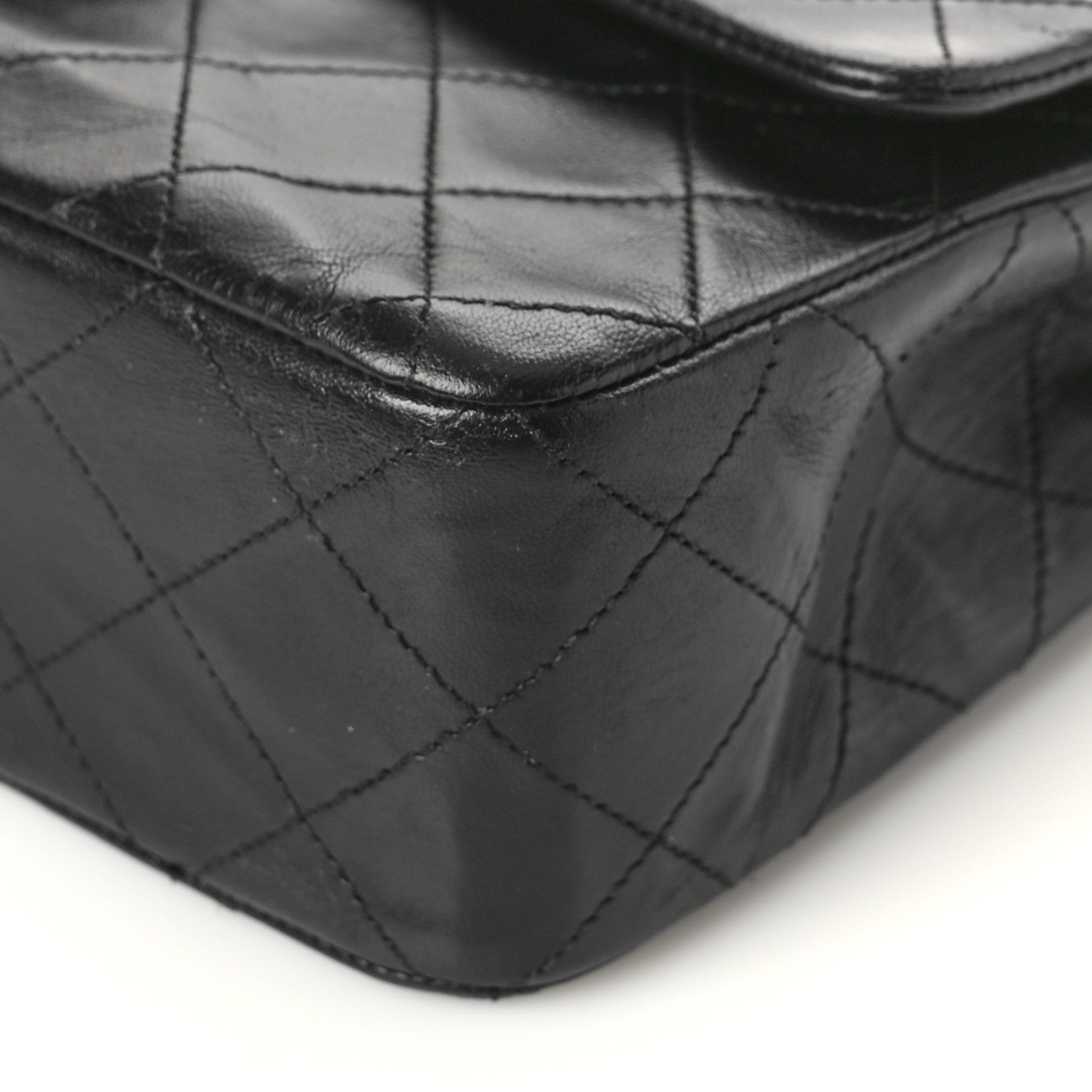 Chanel Lambskin Quilted Small Double Flap Black 9 of 11