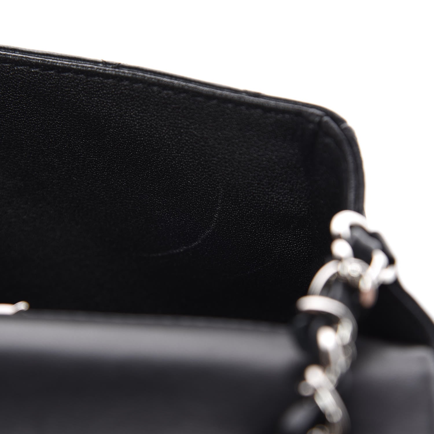 Chanel Lambskin Quilted Mini Rectangular Flap Black 8 of 11
