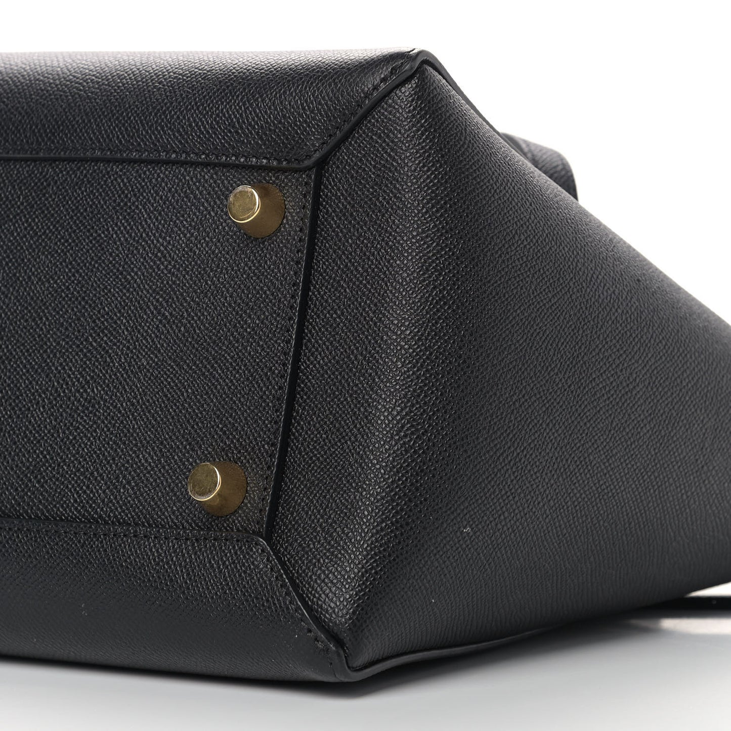 Grained Calfskin Mini Belt Bag Black