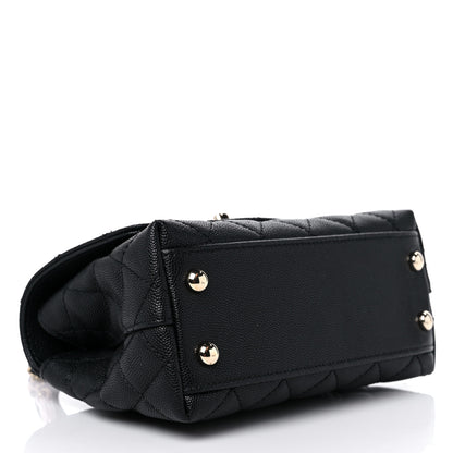 Chanel Caviar Quilted Extra Mini Coco Handle Flap Black 4 of 10