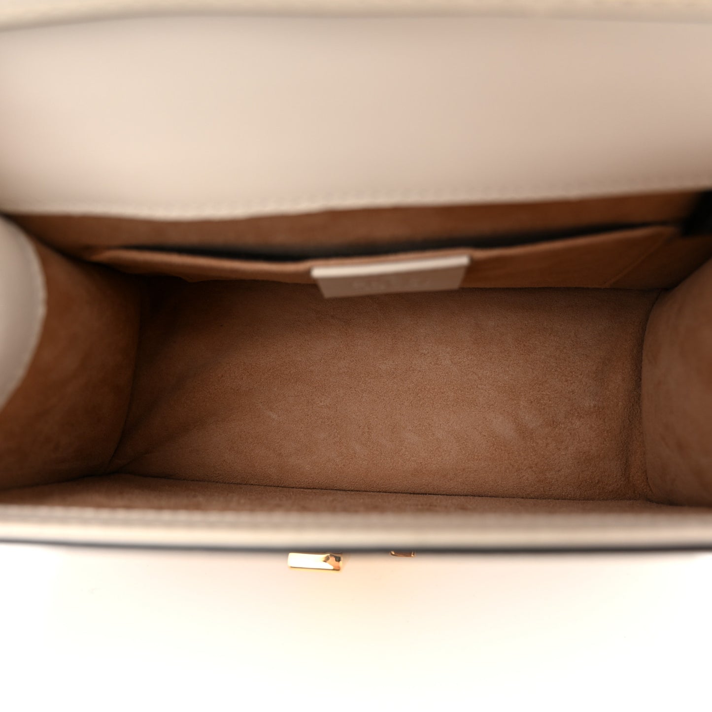 Calfskin Mini Sylvie Top Handle Bag White