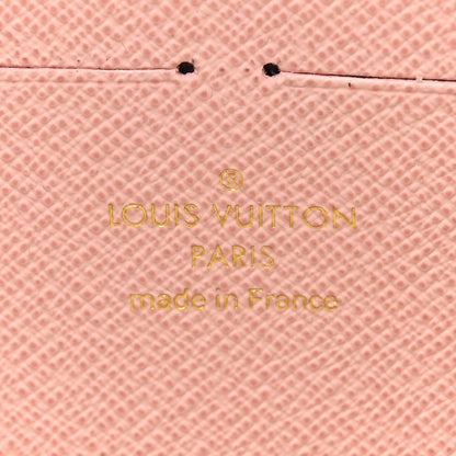 Louis Vuitton Damier Azur Clemence Wallet Rose Ballerine 6 of 13