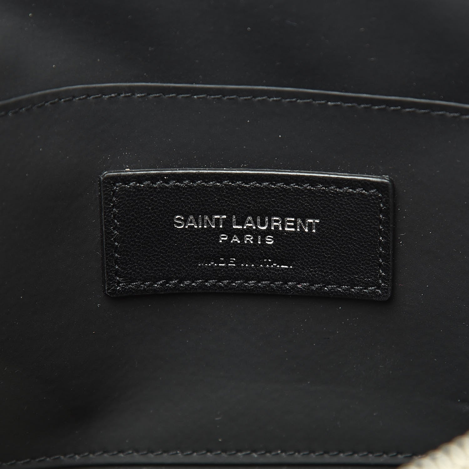Saint Laurent Lambskin Matelasse Cosmetic Case Ivory 6 of 7