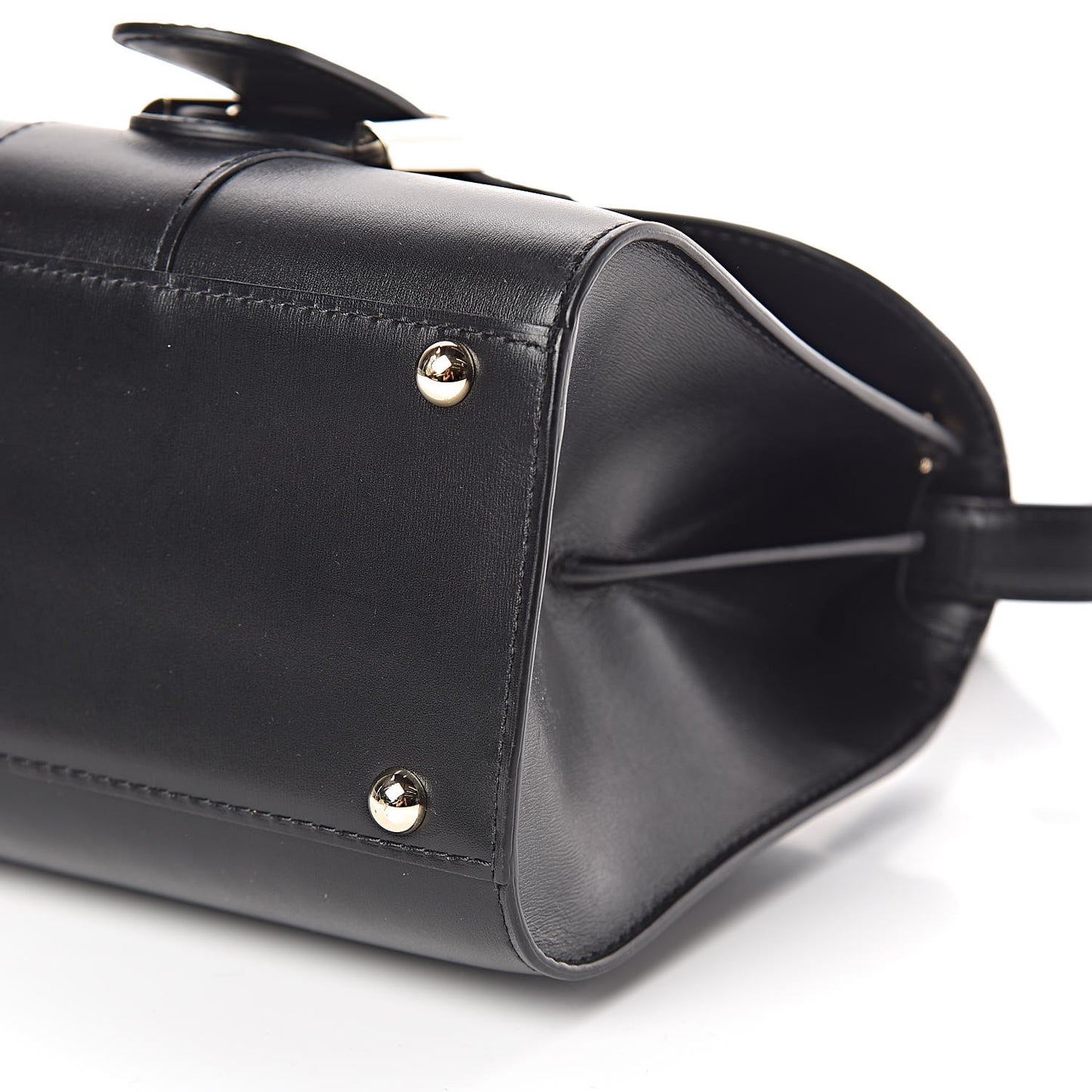 Calfskin Mini Brillant Satchel Black
