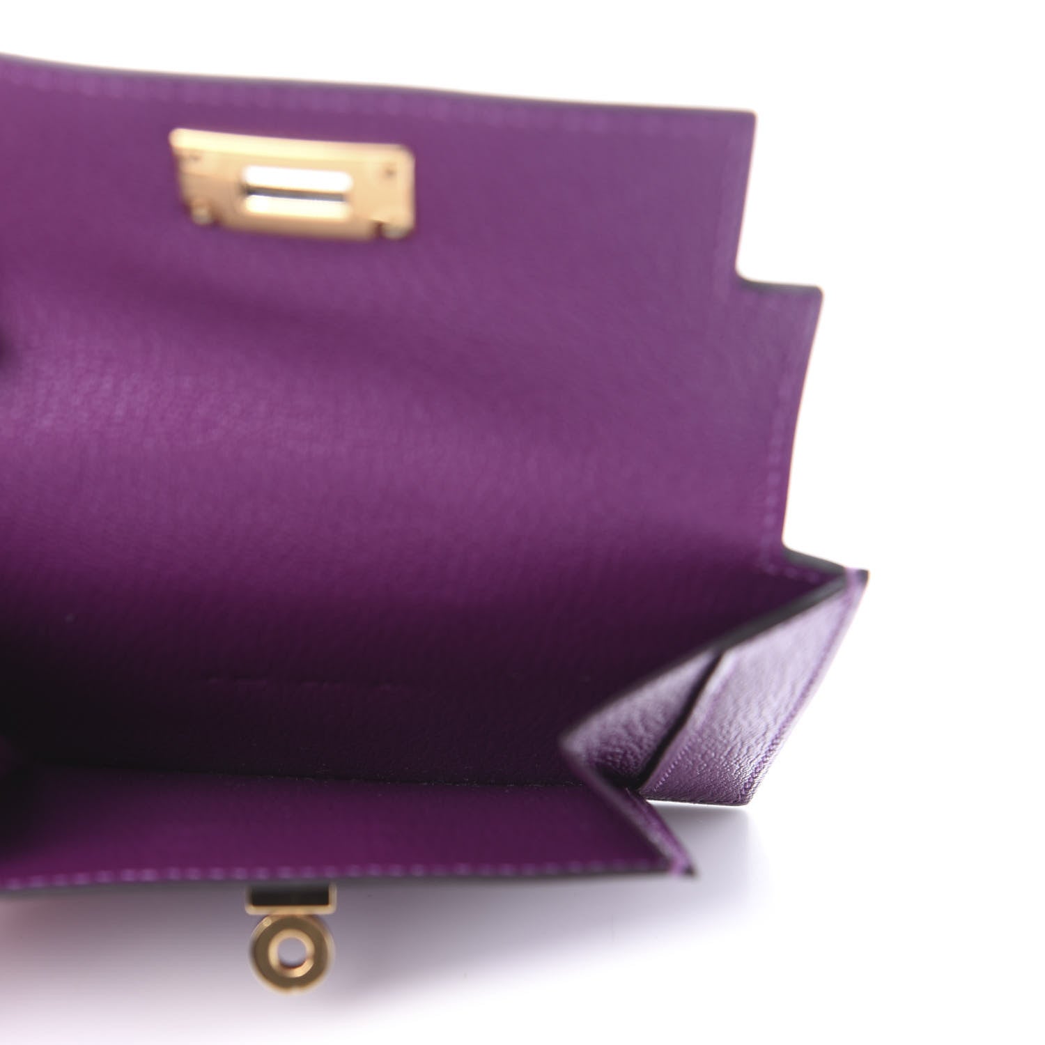 Hermes Chevre Mysore Kelly Pocket Compact Wallet Anemone 5 of 10