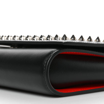 Christian Louboutin Calfskin Patent Spikes Paloma Clutch Clutch Black 8 of 8