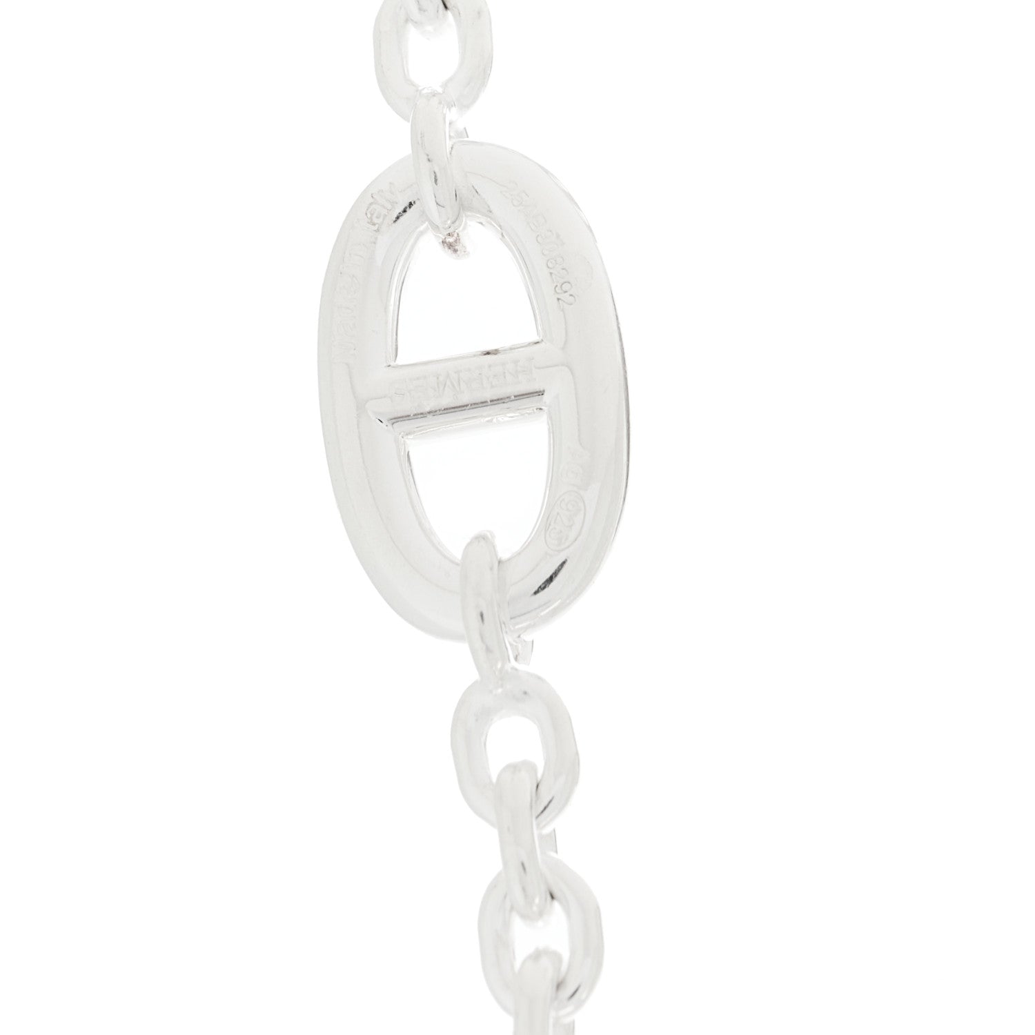 Hermes Sterling Silver Farandole Necklace 160 7 of 8