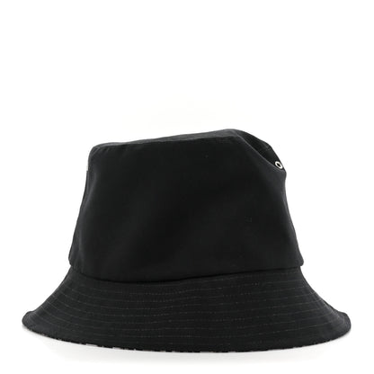 Christian Dior Polyester Cotton Oblique Teddy-D Brim Bucket Hat 58 Black 3 of 8