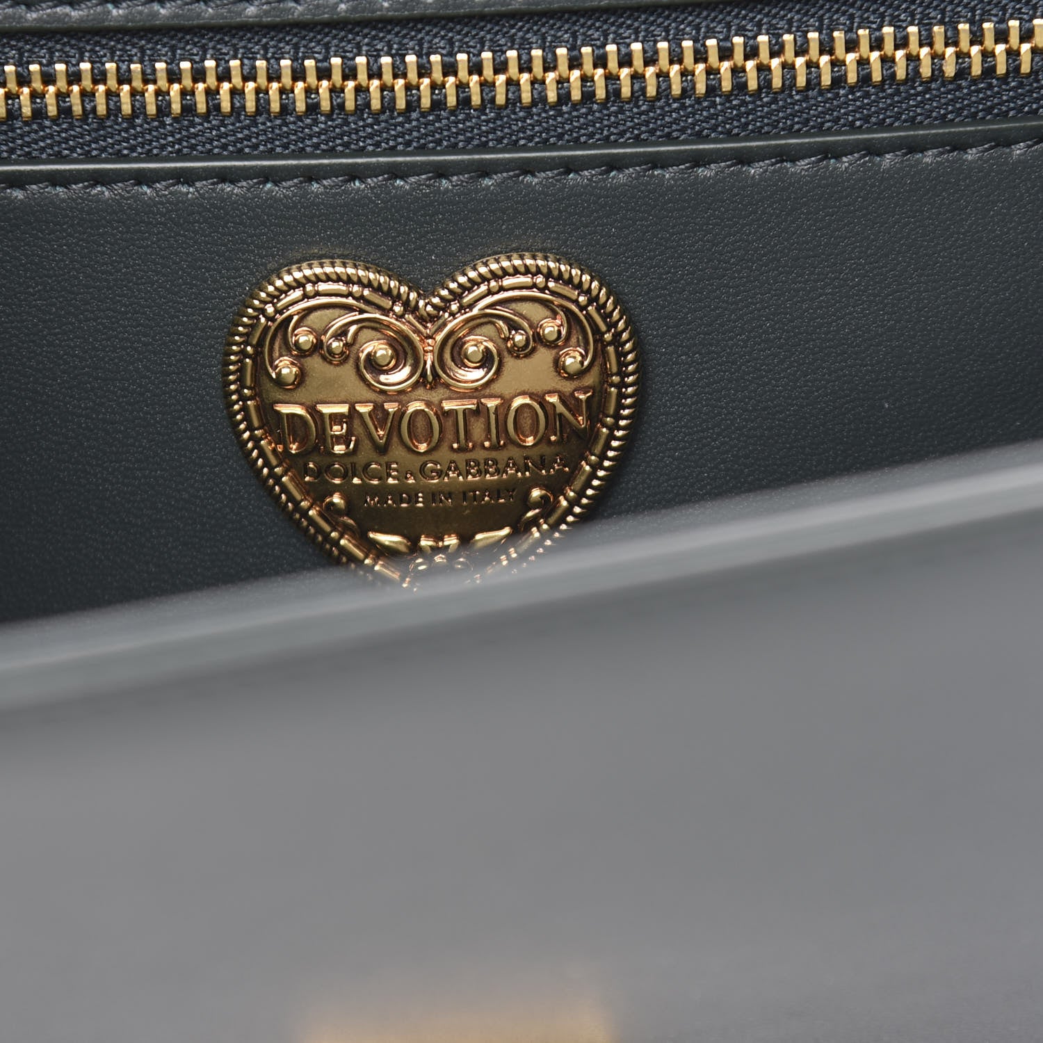 Dolce & Gabbana Calfskin Medium Devotion Crossbody Bag Green 6 of 9