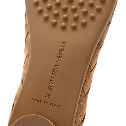 Bottega Veneta Suede Intrecciato Ballet Flats 36 Caramel 7 of 8