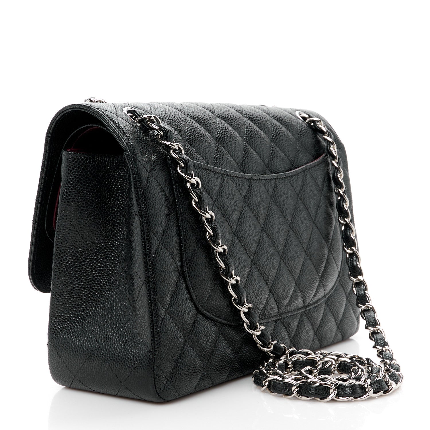 Chanel Caviar Quilted Jumbo Double Flap Black 3 of 11