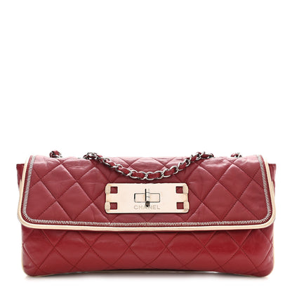 Chanel Lambskin East West Mademoiselle Flap Red 1 of 11