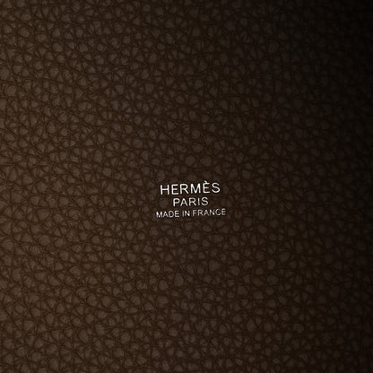 Hermes Taurillon Clemence Picotin Lock 22 MM Etoupe 5 of 10