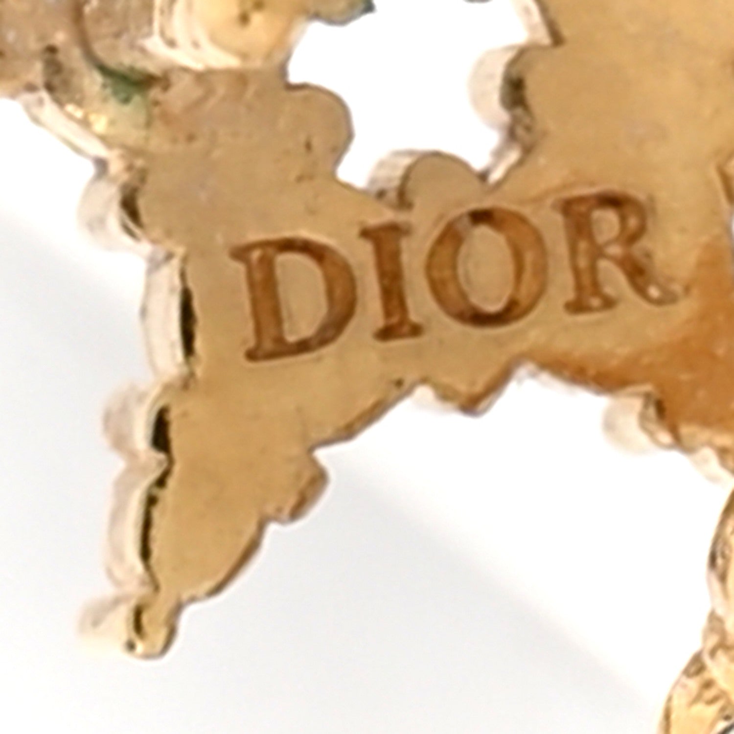 Christian Dior Crystal Clair D Lune Wrap Around Earrings Gold 4 of 5