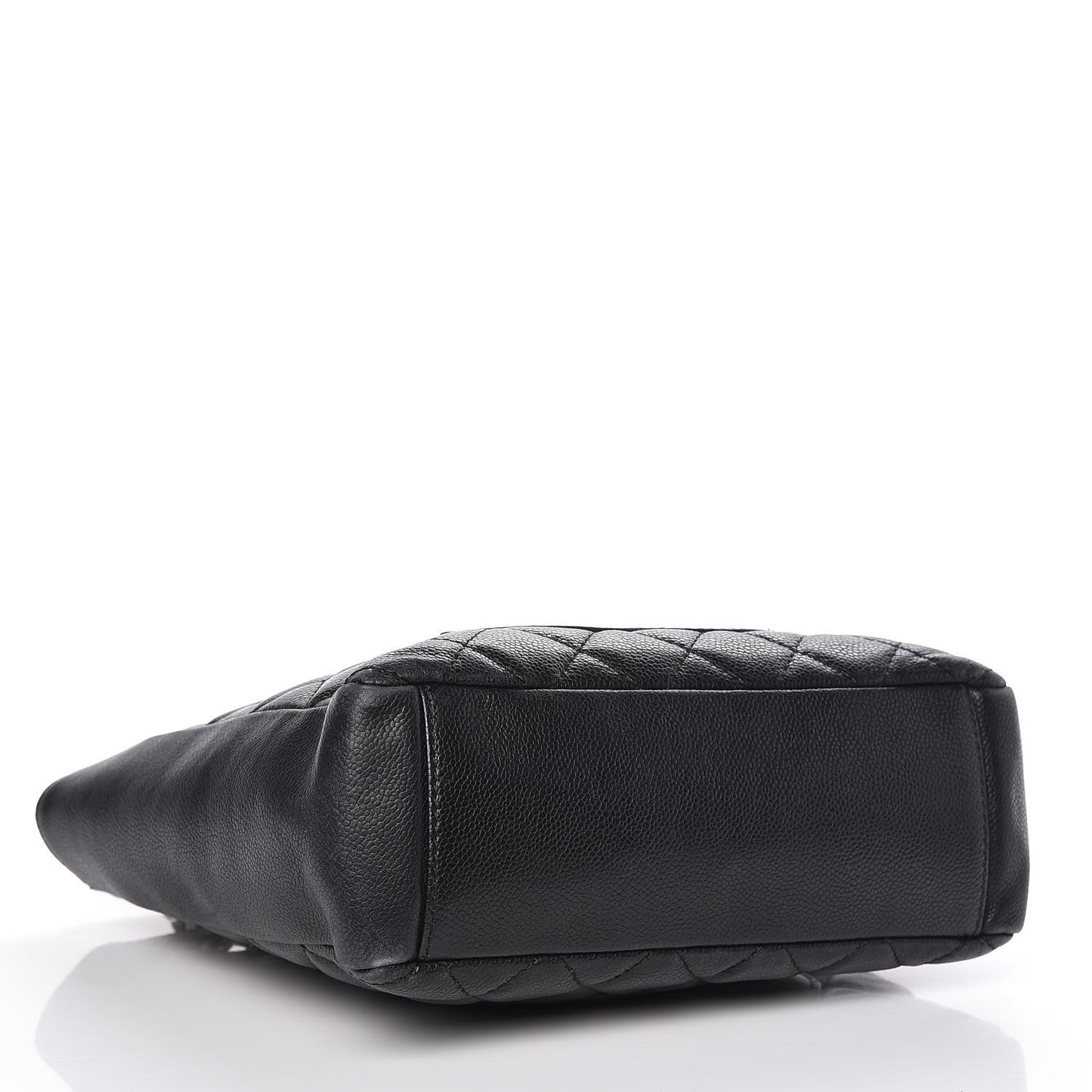Caviar Quilted Petit Shopping Tote PST Black