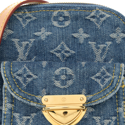 Louis Vuitton Denim Fairfax Pochette Blue 7 of 9