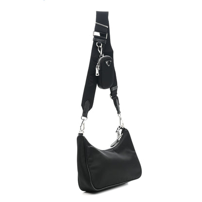 Prada Nylon Re-Edition 2005 Shoulder Bag Black 2 of 9