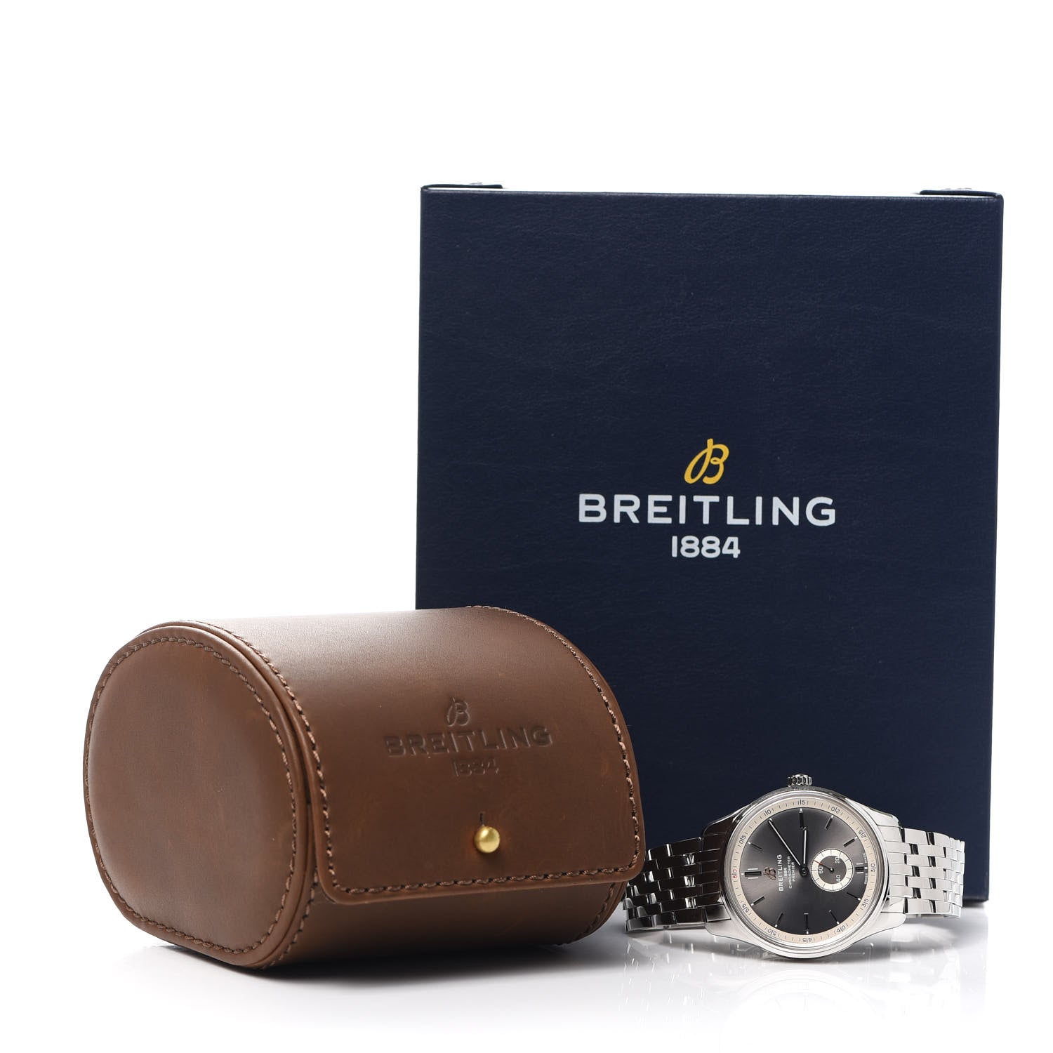Breitling Stainless Steel 40mm Premier Automatic Watch Grey A37340 6 of 6