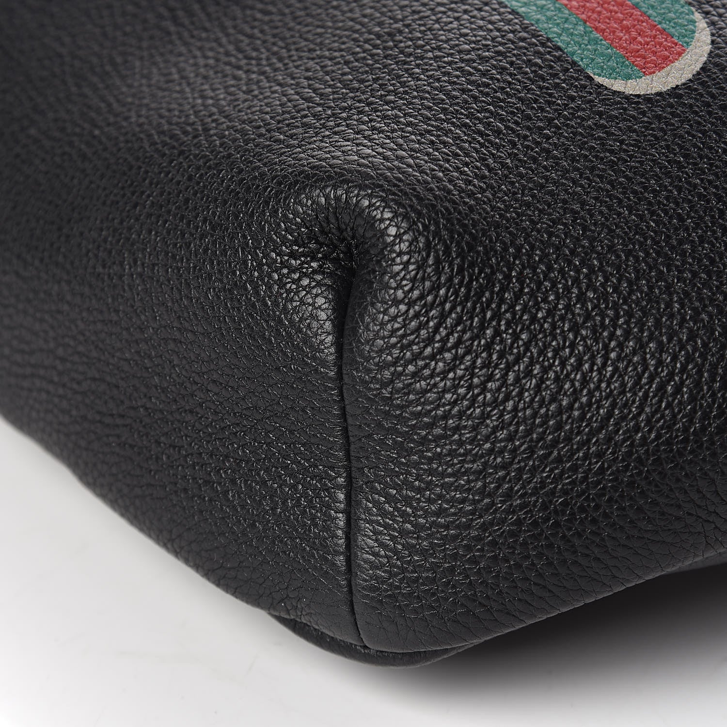 Gucci Grained Calfskin Logo Belt Bag Black 9 of 10