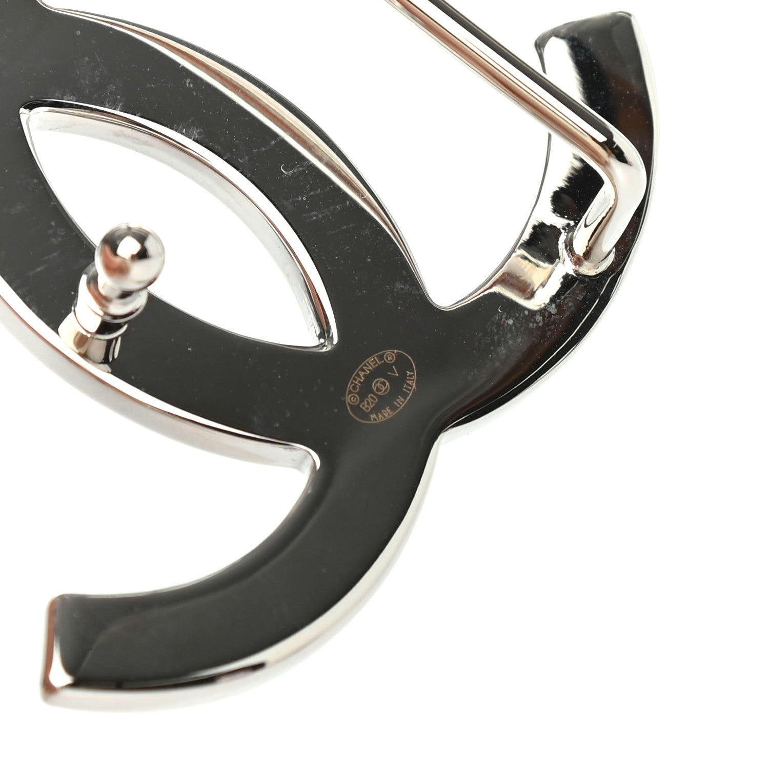 Chanel Patent Calfskin CC Reversible Belt 70 Black White 8 of 8