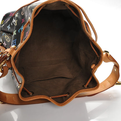 Louis Vuitton Monogram Multicolor Petit Noe Black 5 of 7