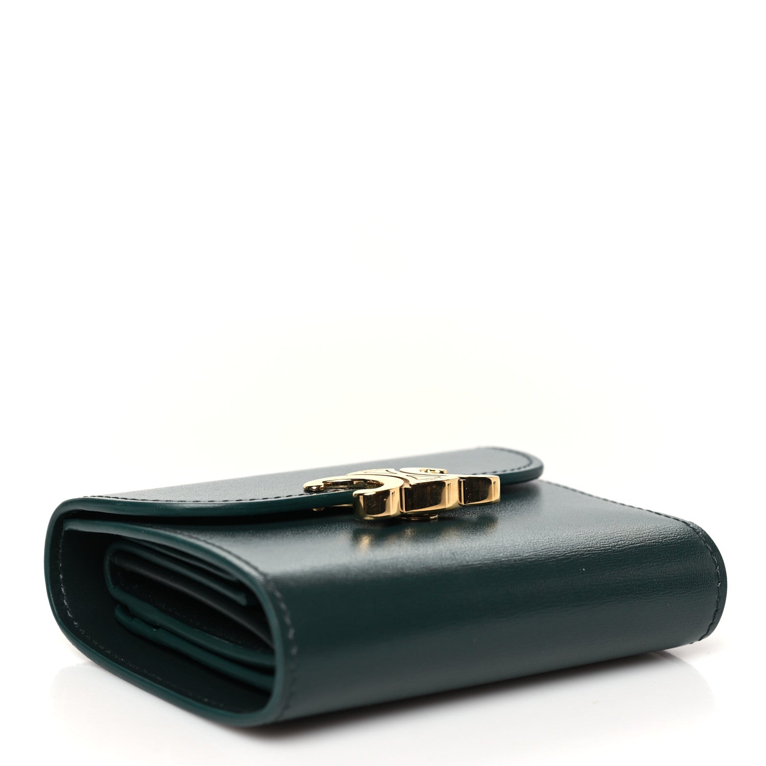 Celine Shiny Calfskin Small Triomphe Wallet Amazone 4 of 9