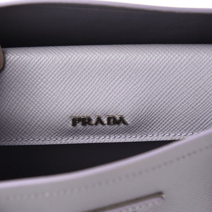 Prada Saffiano Cuir Small Double Handle Tote Glicine 12 of 16