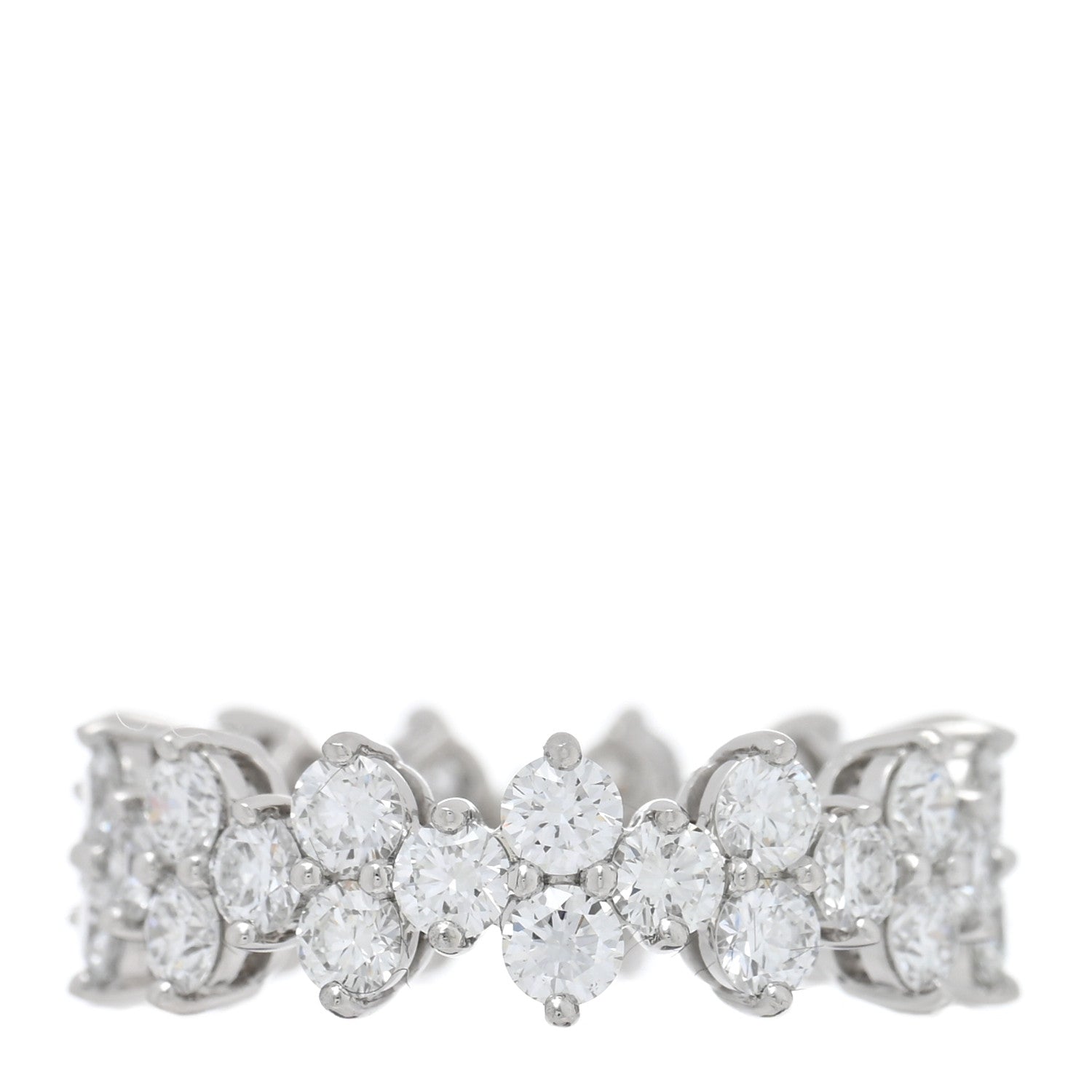 Tiffany Platinum Diamond Aria Band Ring 46 3.75 3 of 5