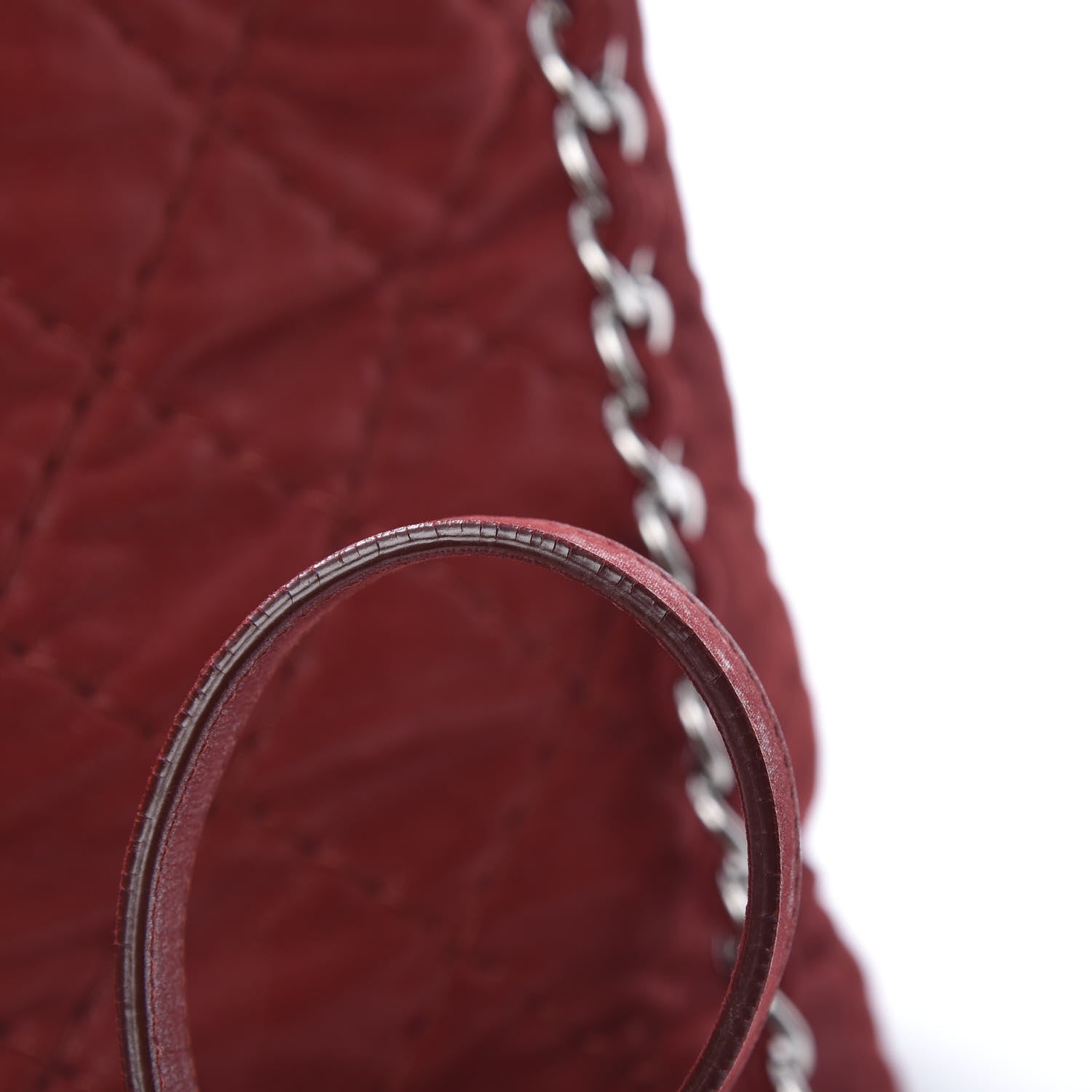 Chanel Iridescent Calfskin Quilted Small Sea Hit Tote Red 16 of 16