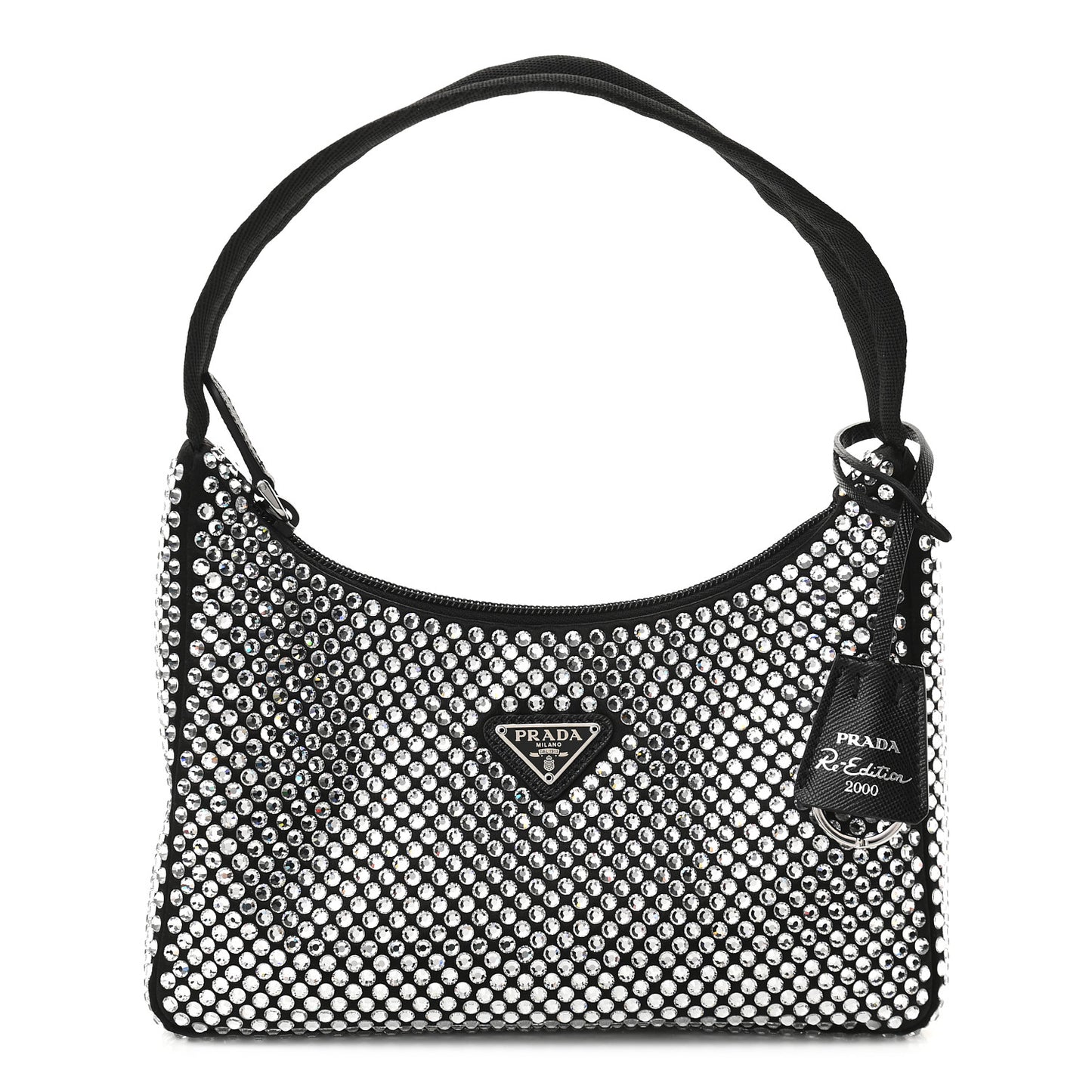 Satin Crystal Mini Re-Edition 2000 Bag Cristal