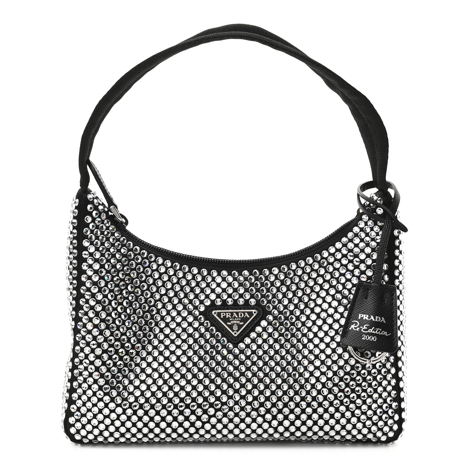 Prada Satin Crystal Mini Re-Edition 2000 Bag Cristal 1 of 8