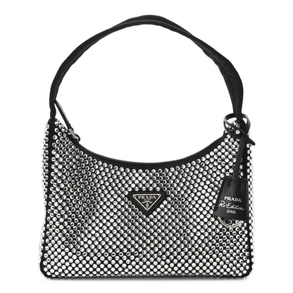 Prada Satin Crystal Mini Re-Edition 2000 Bag Cristal 1 of 8