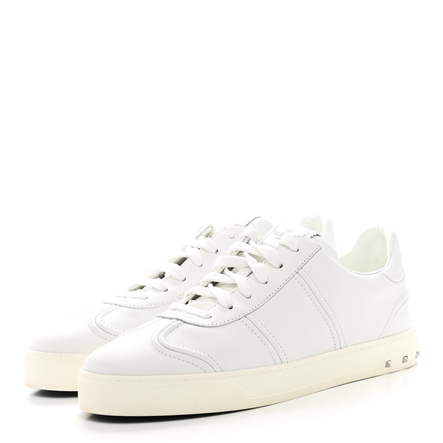 Valentino Garavani Calfskin Womens Flycrew Sneakers 41 White 3 of 9